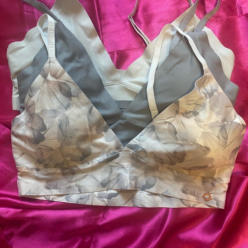 Danskin Gray and Floral Bras